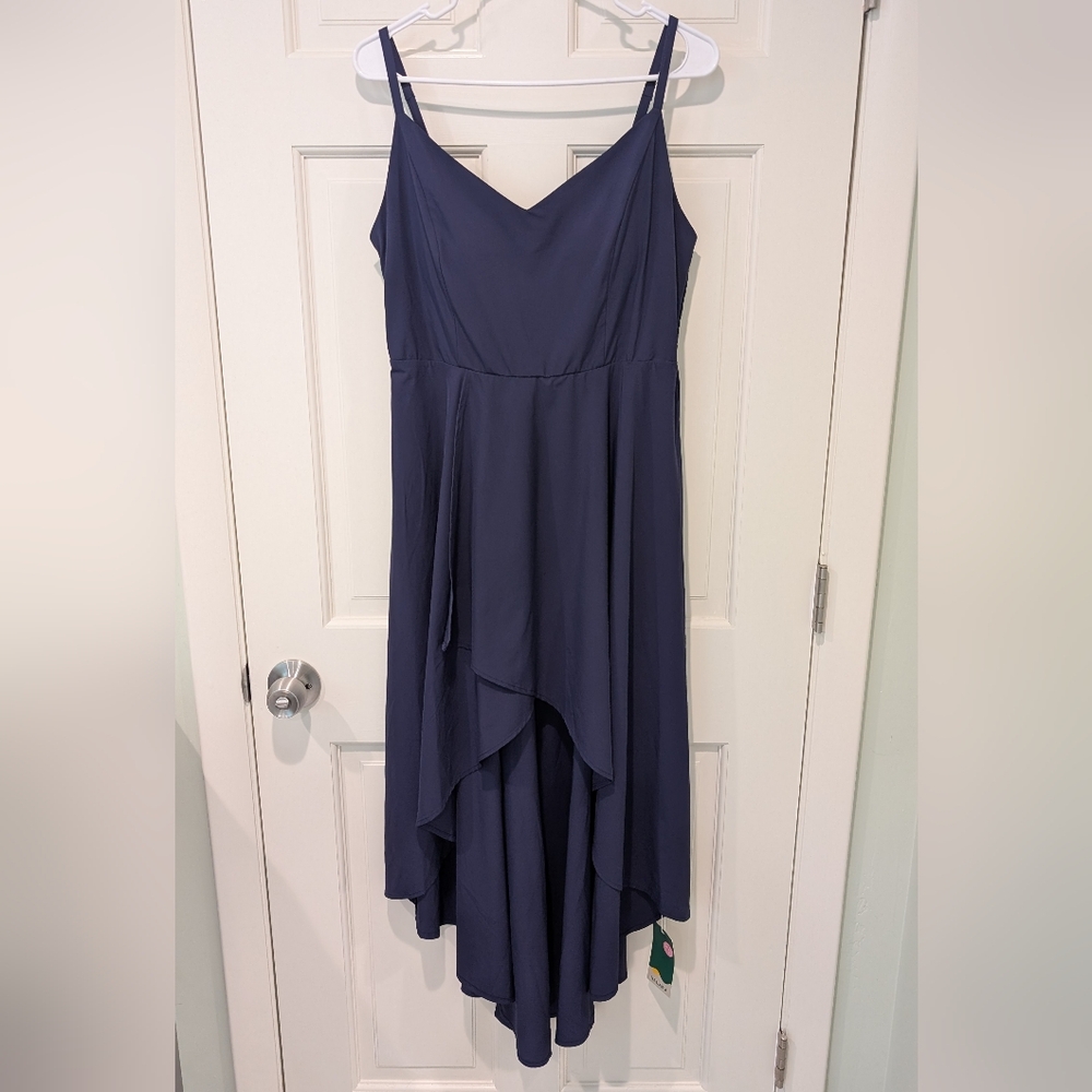 NWT Halara High-Low Dress w/Shirred Back